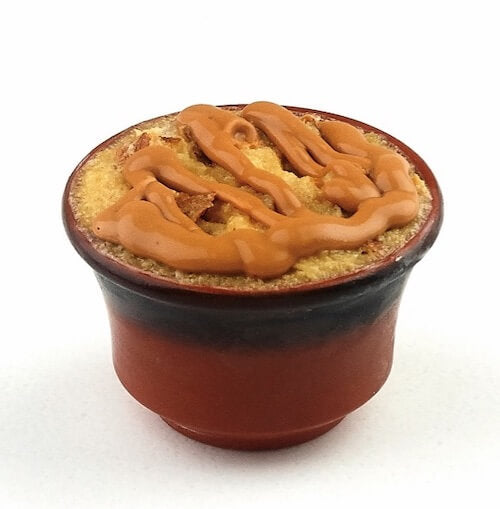 Caramel Bread Pudding In Ramekin