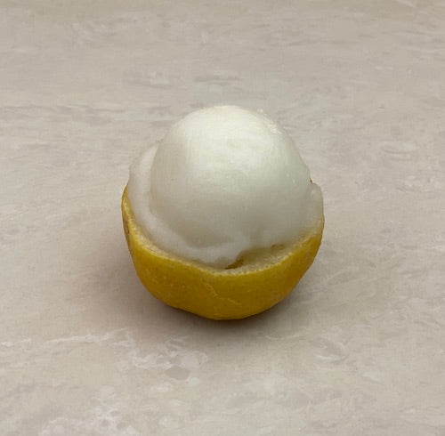 Lemon Half Filled With Sorbet