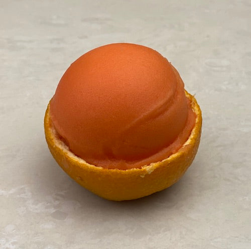 Orange Half Filled With Sorbet